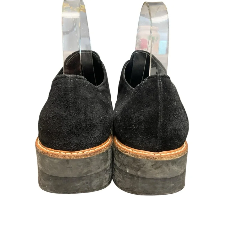 Vince Classic Black Davy Slip On Suede Platform Oxford Support Comfort Shoes 8 M